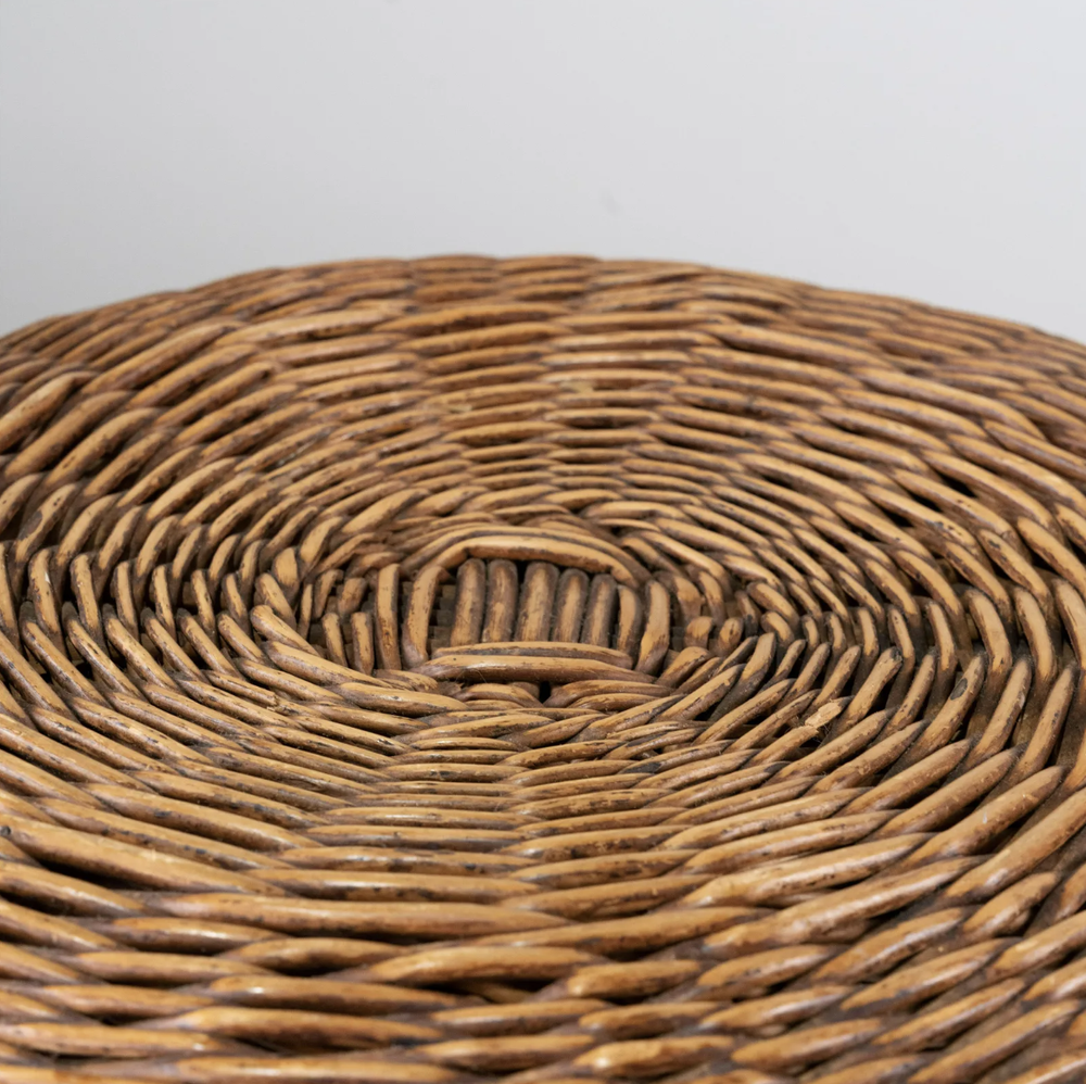 Tony Paul Wicker Stool — LAWRENCE WRIGHT